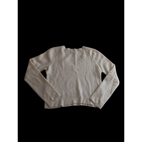 RAG & BONE New York V-neck 100% Cashmere Sweater Ivory Large Capsule Wardrobe - Picture 2 of 7